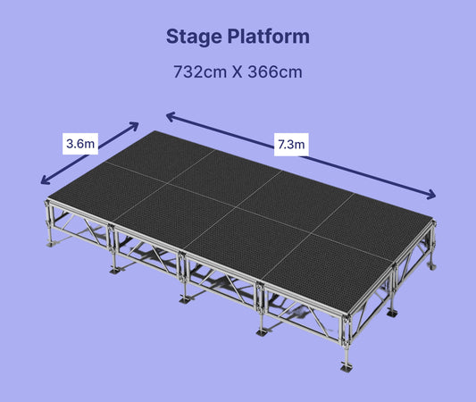 Portable Stage System 3.6m X 7.3m